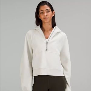 Lululemon Scuba Oversized Half-Zip Hoodie in Tan (XS/S)
